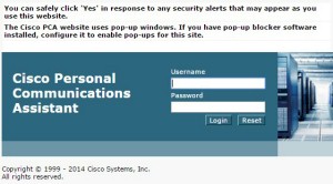 Cisco Personal Communications Assistant vmail.williams.edu