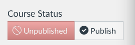 Course Publish Button