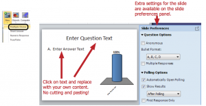 Select new multiple choice slide.