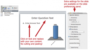 Create a new polling slide on the mac.